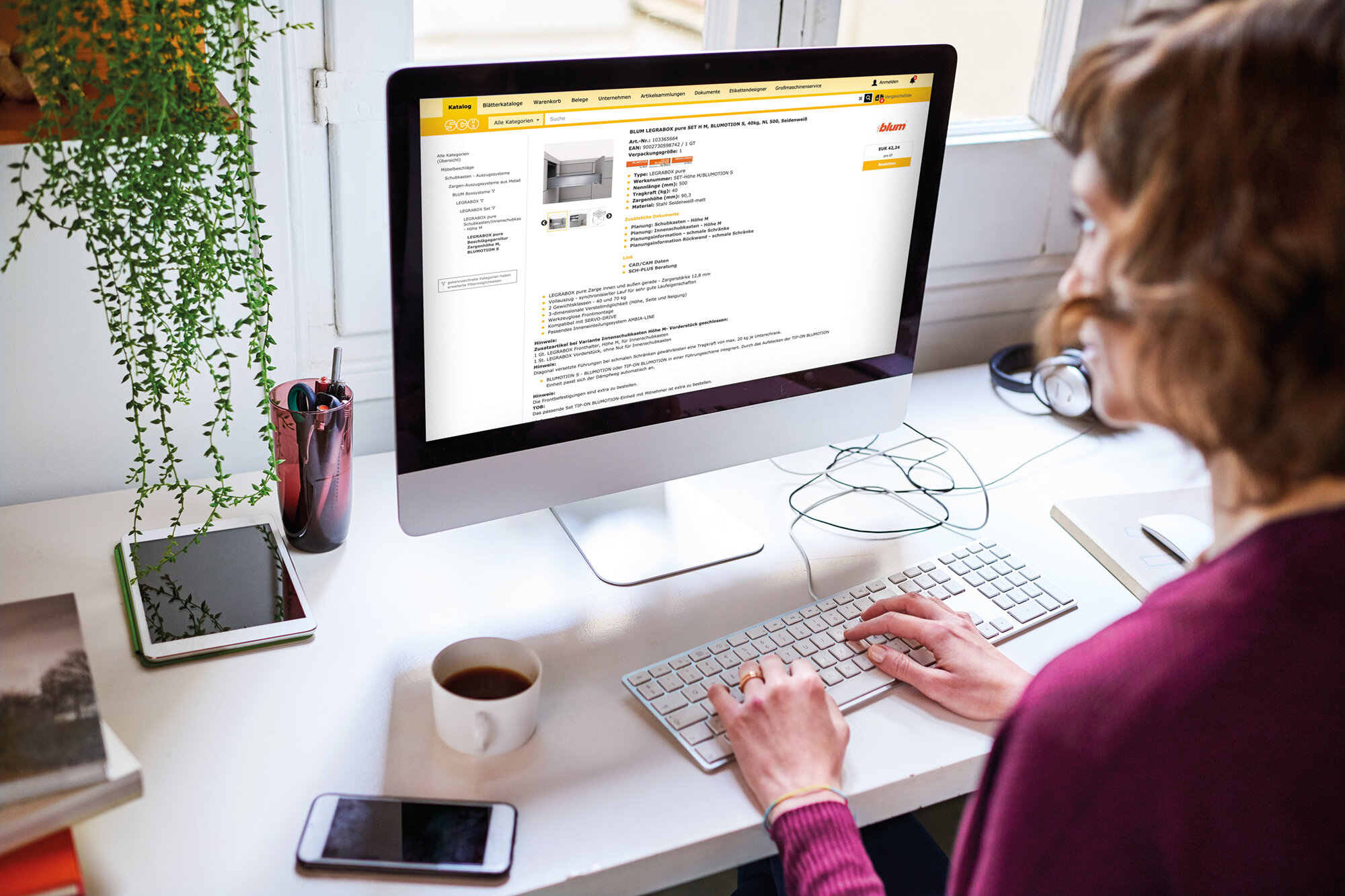 Doamna cautand in catalog web Schachermayer