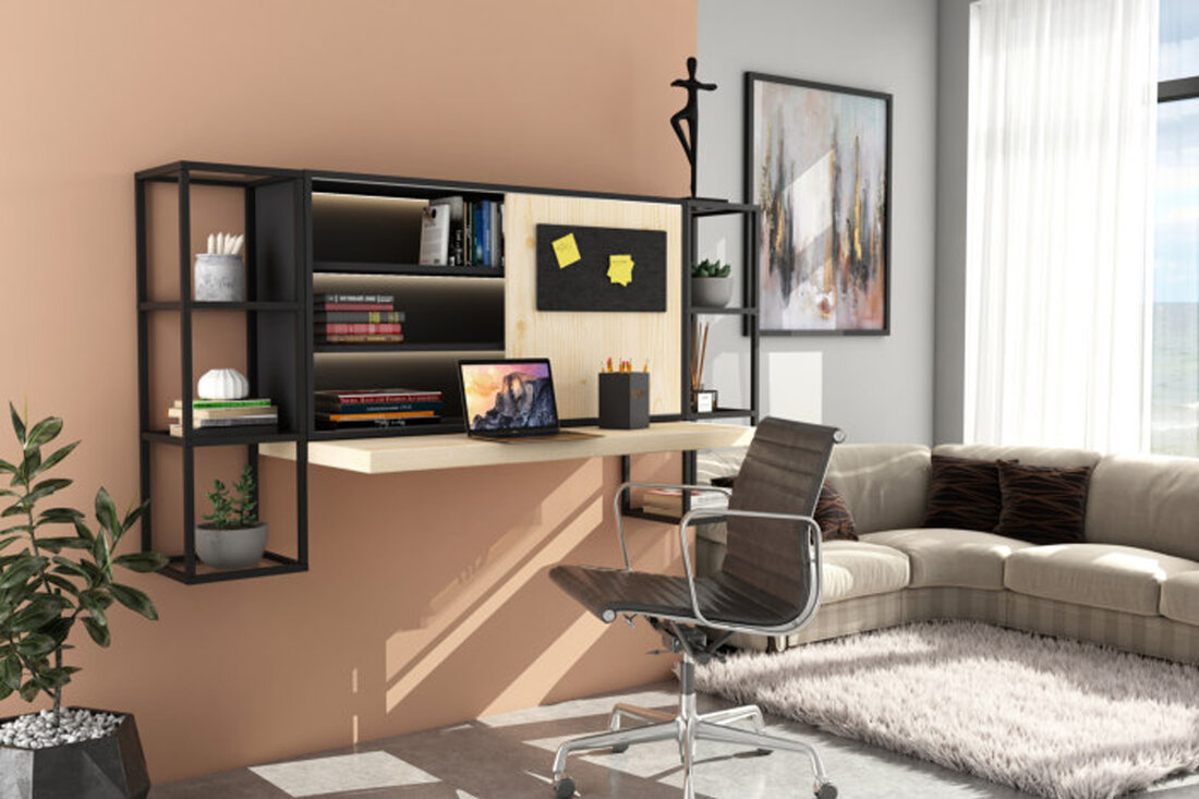 Homeoffice integrat in living