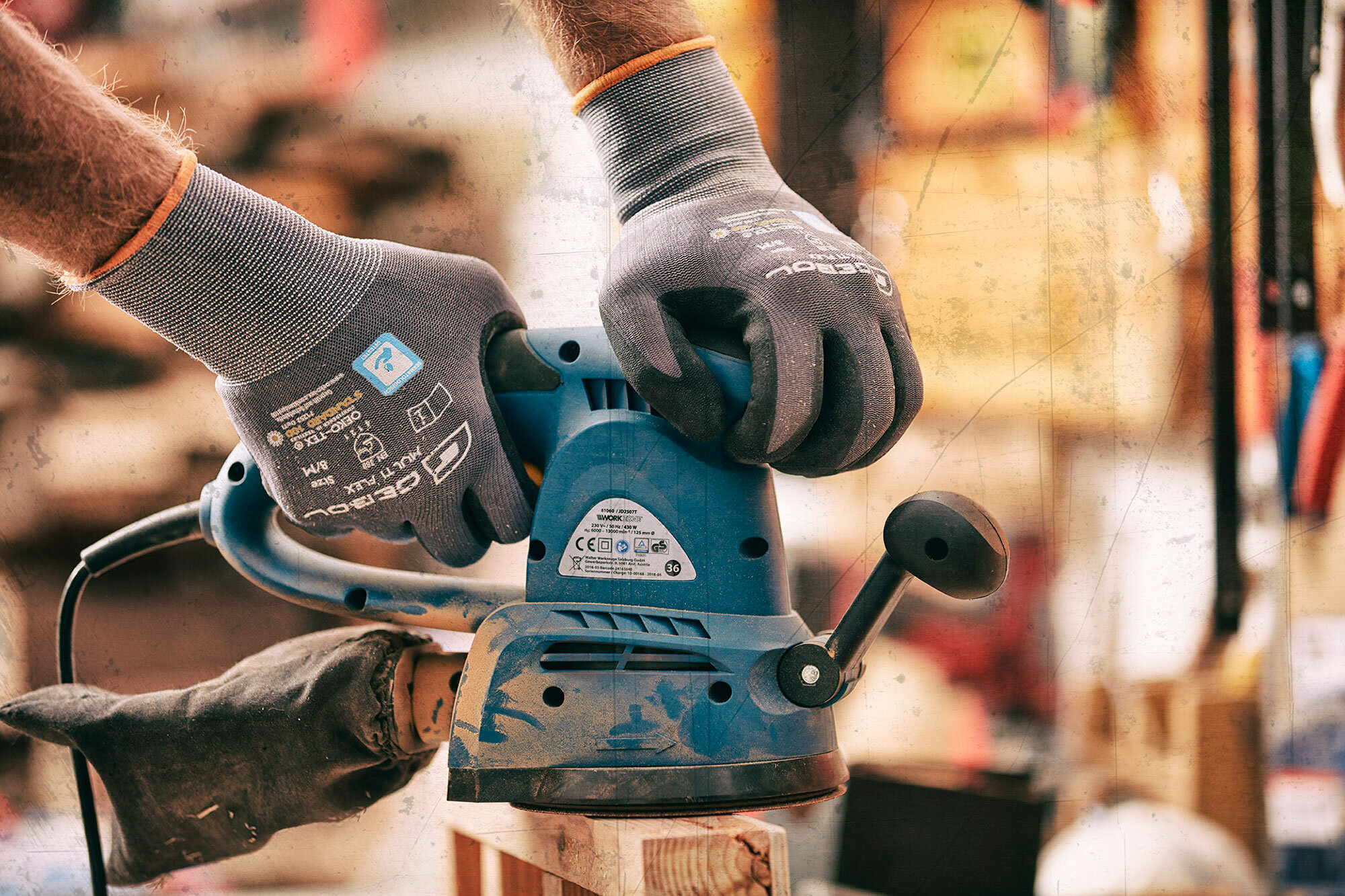 Manusi de protectie Gebol utilizate la lucrul cu scule electrice