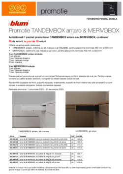 Promotie seturi BLUM TANDEMBOX antaro & MERIVOBOX