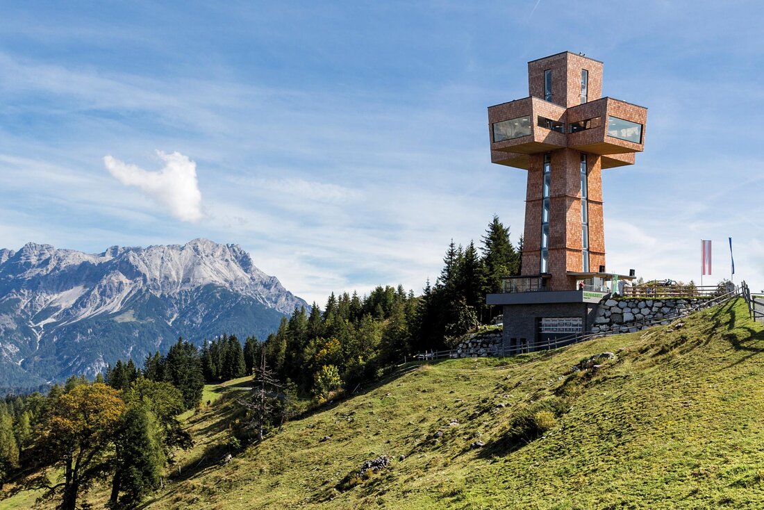 Cladirea in forma de cruce in Alpii austrieci