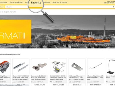 Salvarea articolelor favorite in webshop-ul Schachermayer Butonul pentru articole favorite in webshop-ul Schachermayer