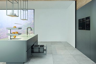Cos gunoi incorporabil Vauth Sagel  in insula bucatarie
