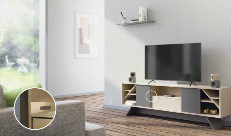 Comoda TV cu imbinare cu conector Lamello Clamex P-14 Flexus