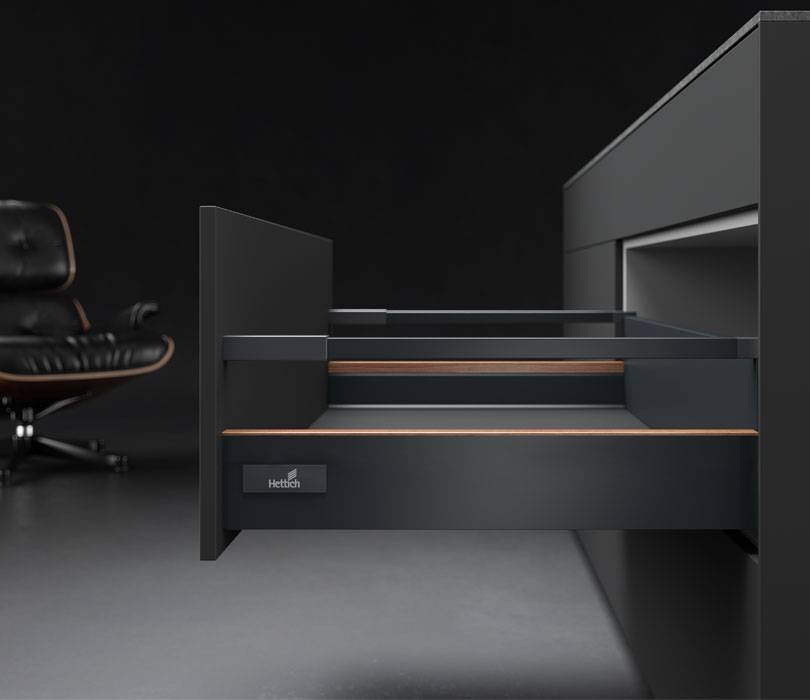 Sertar Hettich InnoTech Atira - design antracit